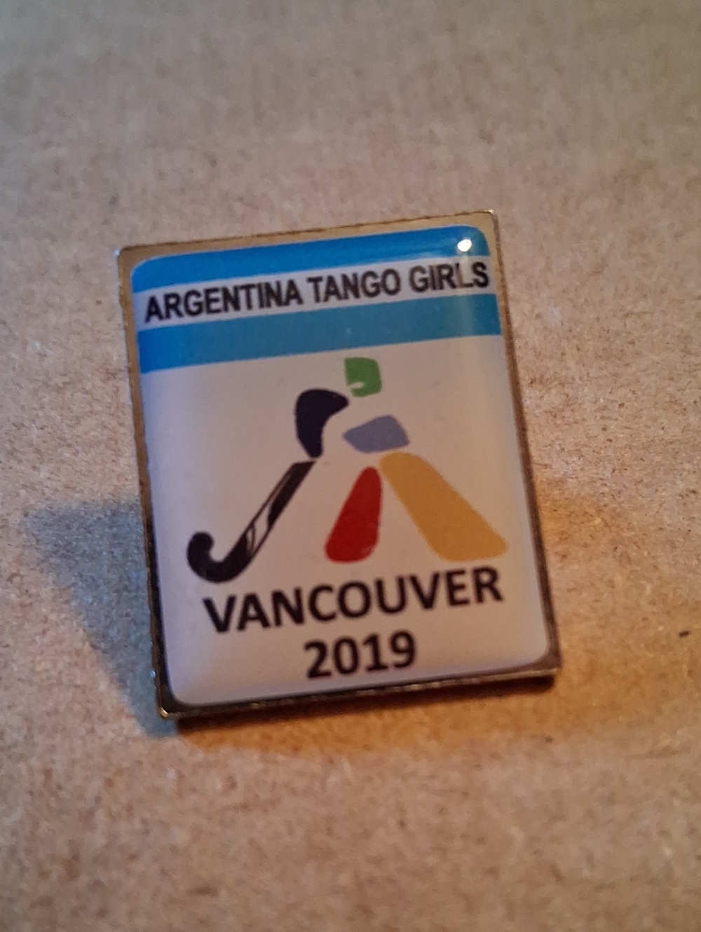 Argentina Tango Girls Vancouver 2019 Collectible Pin - White/Blue